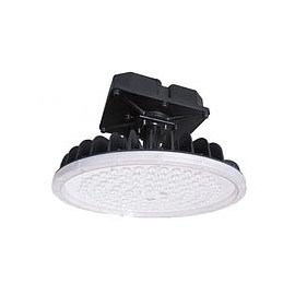 Luminaria LED tipo campana de alto montaje, marca SUPRA, consumo 200W