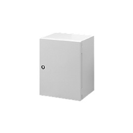 HOFFMAN Gabinete pequeño de montaje en pared, Exteriores, Serie GL66, Acero, Gris - MHC300250150