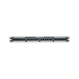 PANDUIT Panel de parcheo perforado, Cat 6A, plano, 24 - DP246X88TGY