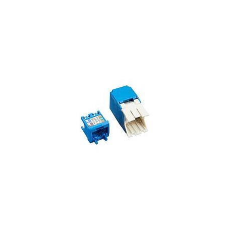 PANDUIT Conector Mini-Com™  RJ45, Categoría 6A, UTP, azul. - CJ6X88TGBU