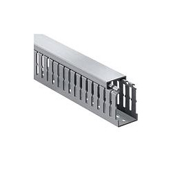 Canaleta TnB de ranura corta color Gris, medidas 2 x 4 pulgadas