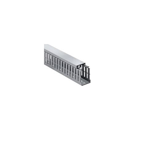 Canaleta TnB de ranura corta color Gris, medidas 2 x 4 pulgadas