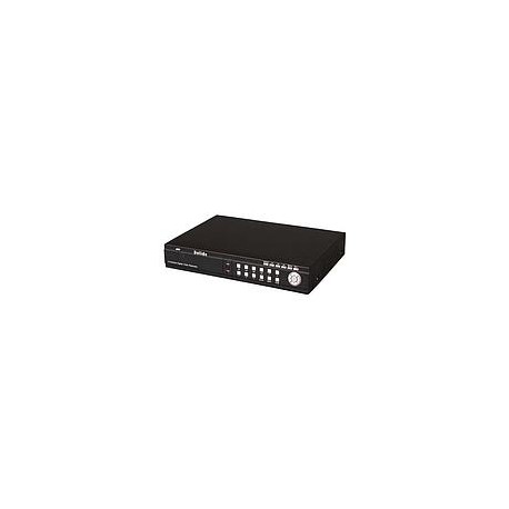 4-Ch with audio. H.264 compression, Triplex, USB backup. Real Time, TCP/IP, 500GB HDD