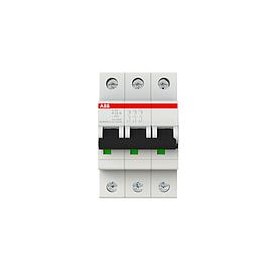 ABB Interruptor Automático, 63 A, 3 Polos, Curva K, 6kA, IEC - S203-K63