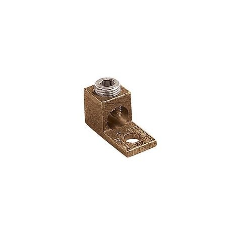 COPPER MECHANICAL LUG, 1 HOLE, STRAIGHT