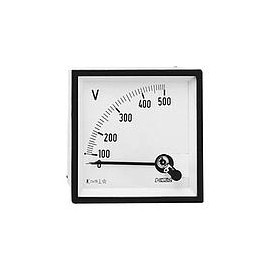 EC96 600V, Voltímetro para medida en alterna, hierro móvil, panel 96x96 - M10439.