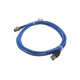 INTERNAL ENCLOSURE CORDSET, M12 RECEPT(FEMALE) - RJ45(MALE), BLUE TPE, STRANDED, UNSHIELDED, 24AWG, 2-PAIR, LENGTH 2.0M/CERTIFI