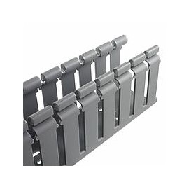 Conducto de cableado Panduct Tipo H, 1.5x3", 6ft, PVC, gris claro - H1.5X3LG6