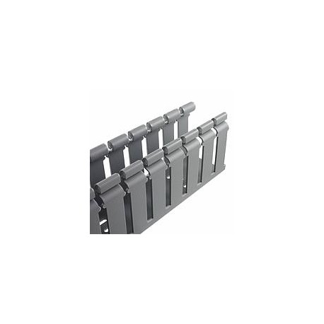 Conducto de cableado Panduct Tipo H, 1.5x3", 6ft, PVC, gris claro - H1.5X3LG6