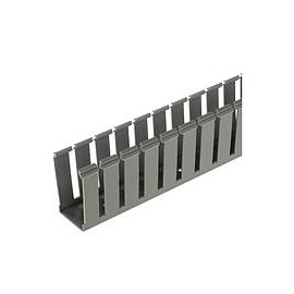 Slotted Duct, PVC,4"X2"X6',BLK