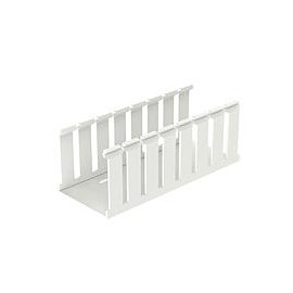 Slotted Duct, PVC,3"X3"X6',Blanco hueso