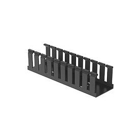 Slotted Duct, PVC,2X1X6',BLK