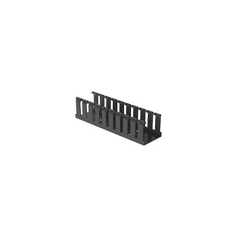 Slotted Duct, PVC,2X1X6',BLK