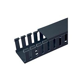 Slotted Duct, PVC,2.5"X3"X6',BLK