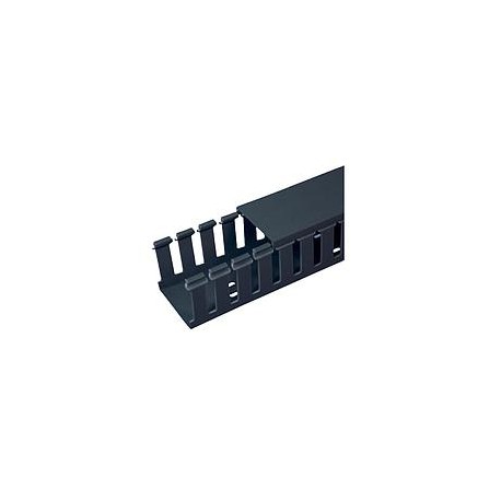 Slotted Duct, PVC,2.5"X3"X6',BLK