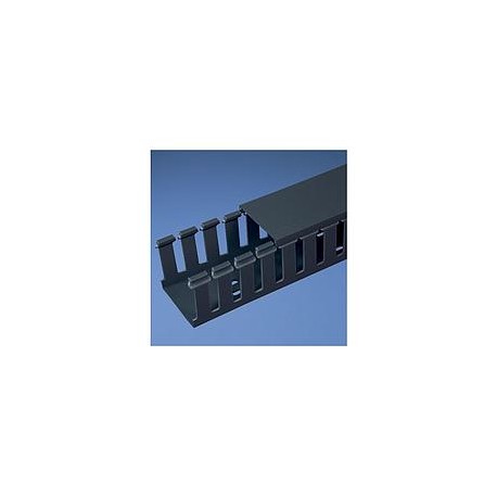 Slotted Duct, PVC,1.5X3X6',BLK