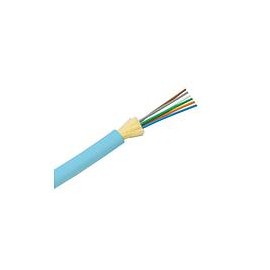 FIBRA OPTICA 6 FIBRAS 50/125UM MM (OM3) RISER. DISTRIBUCION. AZUL AQUA