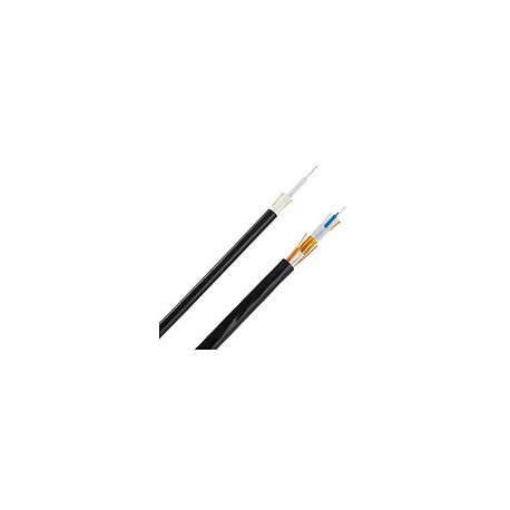 FIBRA OPTICA 6 FIBRAS 50/125µM (OM3) 10 GIG, RISER. INTERIORES/EXTERIORES. NEGRA