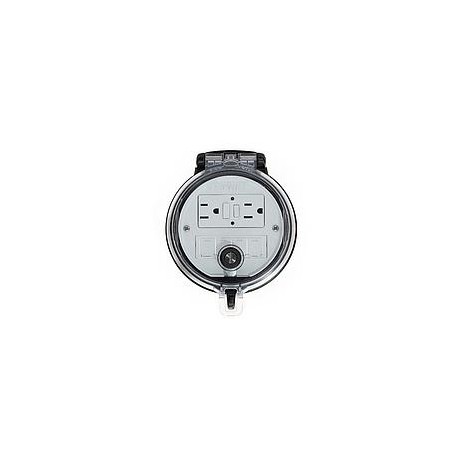 DATA ACCESS PORT, 4IN. BASE, GFCI OUTLET