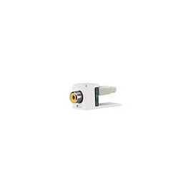 PANDUIT Mini-Com Módulo suministrado,1 conector RCA, con inserto amarillo - CJRYIW