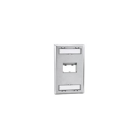 Faceplate, 2 Port, Single Gang Sloped Re