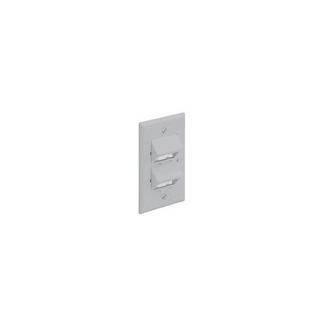 PANDUIT Placa Ejecutiva Inclinada, 4 puertos Mini-Com, Color Hueso - CFPSE4IW