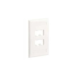 PANDUIT PanNet Placa frontal , Cuatro Módulos Mini-Com™, Color Blanco Hueso - CFPL4IW