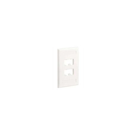 PANDUIT PanNet Placa frontal , Cuatro Módulos Mini-Com™, Color Blanco Hueso - CFPL4IW