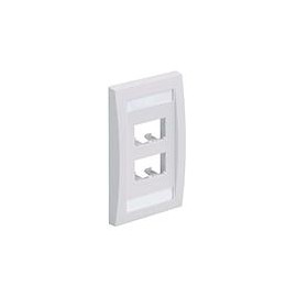 PANDUIT Placa frontal Mini-Com™, 4 puertos, NEMA, Blanca - CFPE4WH