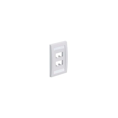 PANDUIT Placa frontal Mini-Com™, 4 puertos, NEMA, Blanca - CFPE4WH