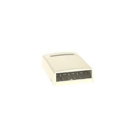 PANDUIT Mini-Com™ Caja de Montaje de Superficie, 4 Modulos Mini-Com, Blanco - CBX4EIA