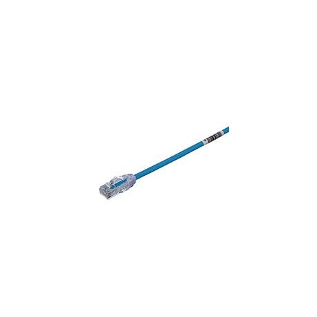 PANDUIT Cable  de parcheo de diámetro reducido,Categoría 6A, 28 AWG
UTP, longitud 8”, azul. - UTP28X8INBU