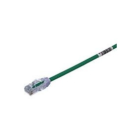 CATEGORY 6A, 10 GB/S UTP PATCH CORD WITH TX6A 10GIG MODULAR PLUGS ON EACH END, GREEN, 5 FT.