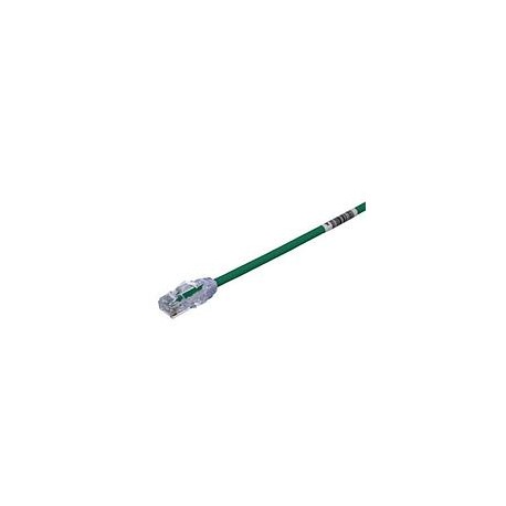 CATEGORY 6A, 10 GB/S UTP PATCH CORD WITH TX6A 10GIG MODULAR PLUGS ON EACH END, GREEN, 5 FT.