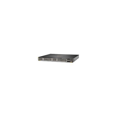 ARUBA6300MSwitch, 48 puertos Smart Rate, PoE+ Clase 6 (60W) 2880 Watts max, 4 puertos de Fibra SFP56 1G/10G/25G - JL659A