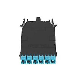 OM4 HD FLEX CASSETTE WITH 1 MPO TO 6 DUPLEX LC, OPTIMIZED INSERTION LOSS, UNIVERSAL POLARITY