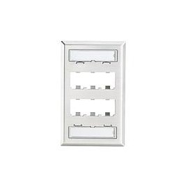 Faceplate, 6 Port, Single Gang, Classic,