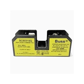 BUSSMAN Base Porta Fusibles, Clase CC, 600VCA - BC6031SQ