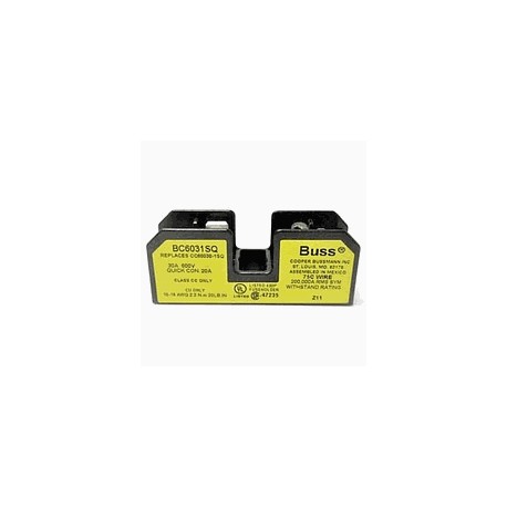 BUSSMAN Base Porta Fusibles, Clase CC, 600VCA - BC6031SQ