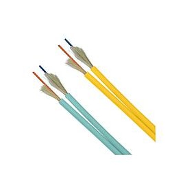 2-FIBER 10GIG 50/125µM (OM3) MULTIMODE PLENUM RATED INTERCONNECT CABLE 2.9MM DIA., ZIP-CORD