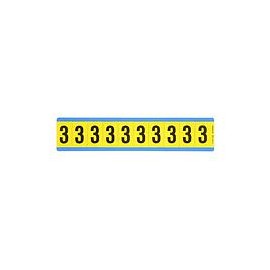 Number, Vinyl Cloth, '3', 1"H, 10/card,