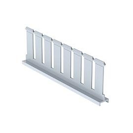 Slotted Duct Divider Wall, PVC, 3"H X 6'