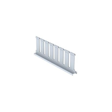 Slotted Duct Divider Wall, PVC, 3"H X 6'