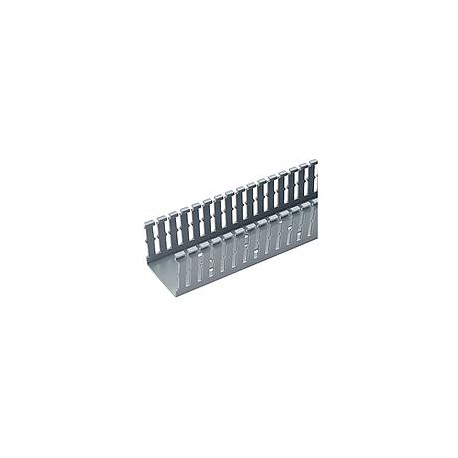 Conducto de cableado base Panduct, PVC, 0.75" X 1.5" X 6', gris claro - F.75X1.5LG6