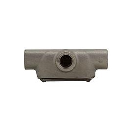 CROUSE HINDS Condulet de Aluminio Libre de Cobre, Serie Ovalada, Serie 7, Tipo "T" de 1/2" (13 MM), con Tapa y Empaque de Neopr