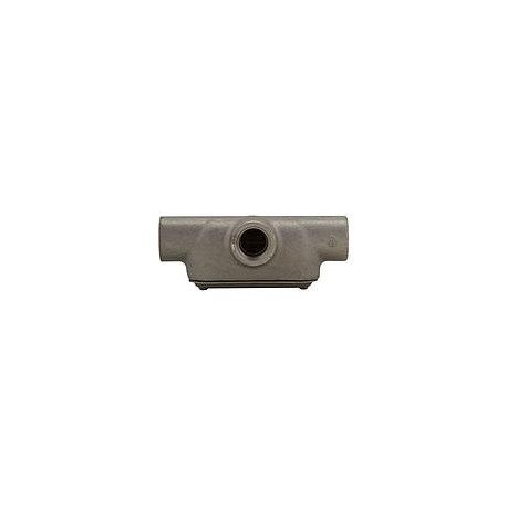 CROUSE HINDS Condulet de Aluminio Libre de Cobre, Serie Ovalada, Serie 7, Tipo "T" de 1/2" (13 MM), con Tapa y Empaque de Neopr