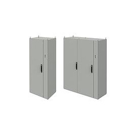 Paquete de desconectadores ProLine G2, tipo 12, con 1 puerta a la derecha, 2000 x 1000 x 500, de acero, gris claro - P2KDR20105