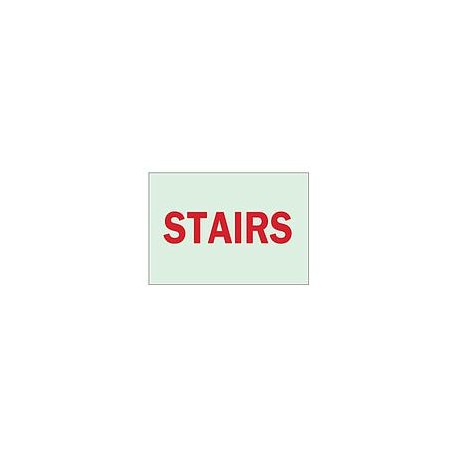 BRADYGLO, SIGN SIZE (H X W) 10" X 14" , STAIRS