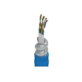 Industrial Ethernet Cat 6, 4 Bonded-Pair 23AWG (Solid) Bare Copper, PO Insulation, PVC Inner Jacket, Aluminum Interlock Armor, 