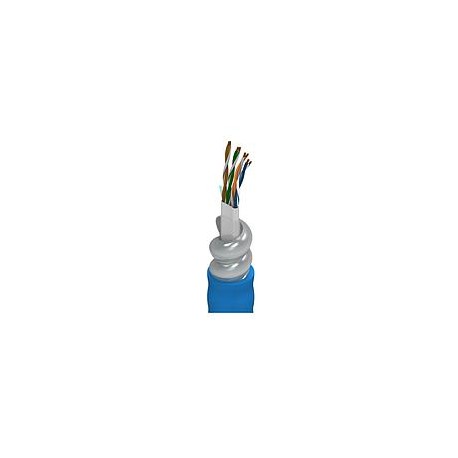 Industrial Ethernet Cat 6, 4 Bonded-Pair 23AWG (Solid) Bare Copper, PO Insulation, PVC Inner Jacket, Aluminum Interlock Armor, 